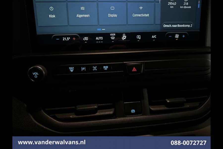 Ford Transit Custom 2.0 TDCI 136pk L2H1 Euro6 Airco | Leder | Camera | LED | Apple Carplay | Cruisecontrol Android Auto, Leder, Verwarmde voorruit, Parkeersensoren, Bijrijdersbank, 2740kg trekvermogen