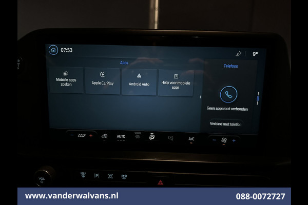 Ford Transit Custom 2.0 TDCI 136pk L2H1 Euro6 Airco | Leder Bekleding | Camera | Apple Carplay | LED Android Auto, Cruisecontrol, Verwarmde voorruit, Parkeersensoren, Bijrijdersbank, 2740kg trekvermogen