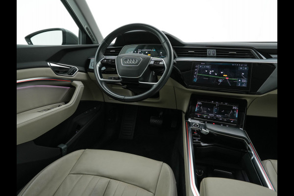Audi Q8 e-tron 50 quattro Advanced Edition 95 kWh [3-Fase-22kW] {SoH-99%} (INCL-BTW)  Aut. *LEATHER | FULL-LED | MEMORY-PACK | ADAPTIVE-CRUISE | CAMERA | PRIVACY-GLASS | DIGI-COCKPIT | SHIFTPADDLES | DAB | AMBIENTLIGHT | TOWBAR | 20''ALU*