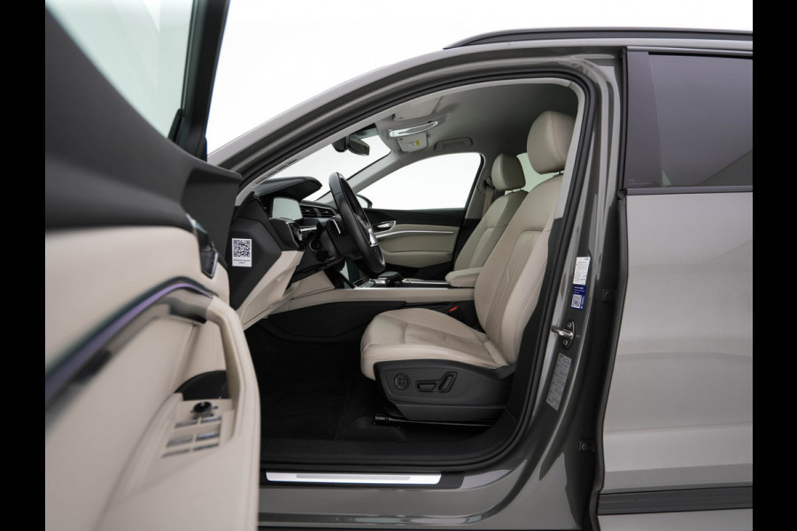 Audi Q8 e-tron 50 quattro Advanced Edition 95 kWh [3-Fase-22kW] {SoH-99%} (INCL-BTW)  Aut. *LEATHER | FULL-LED | MEMORY-PACK | ADAPTIVE-CRUISE | CAMERA | PRIVACY-GLASS | DIGI-COCKPIT | SHIFTPADDLES | DAB | AMBIENTLIGHT | TOWBAR | 20''ALU*