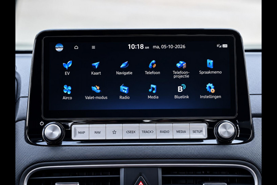 Hyundai Kona EV Fashion 39 kWh SoH 89.9% | 3 Fase | Warmtepomp | Fabrieksgarantie | Camera | Navigatie | Adaptieve Cruise | Dealeronderhouden |