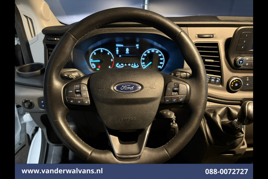 Ford Transit 2.0 TDCI 130pk L4H3 Euro6 Airco | Camera | Cruisecontrol | Verwarmde voorruit | Parkeersensoren, Bijrijdersbank