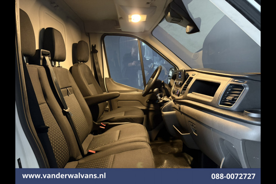 Ford Transit 2.0 TDCI 130pk L4H3 Euro6 Airco | Camera | Cruisecontrol | Verwarmde voorruit | Parkeersensoren, Bijrijdersbank