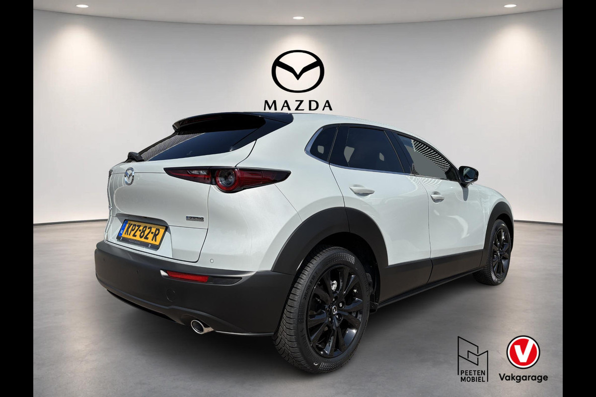 Mazda CX-30 2.5 e-SkyActiv-G M Hybrid Homura AUTOMAAT | T/M 7-2032 FABRIEKSGARANTIE | 4-SEIZOENSBANDEN |