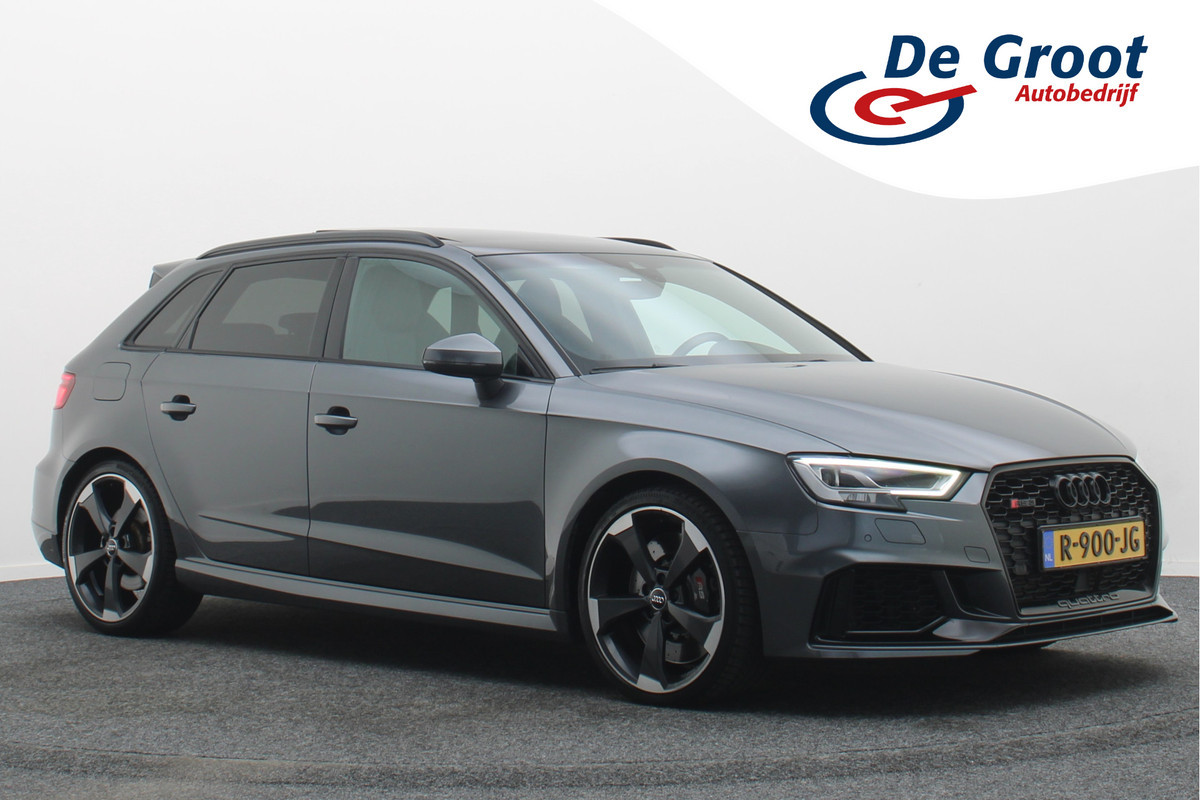 Audi RS3 Sportback 2.5 TFSI Quattro Panoramadak, Virtual Cokcpit, Leer, ACC, B&O, Apple CarPlay, Camera, Keyless, 19"