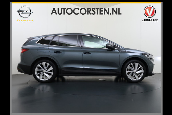 Škoda ENYAQ iV 80 204PK SOH 90% Panoramadak Adap.Cruise Warmtepomp 3-Zone Ecc Stuur+Stoelverwarming Camera Assistentie Pakket Plus Comfort Plus Lmv 20" Apple Carplay Android Auto Draadloze telefoonlader Elek.Achterklep Privacy Glas Dealeronderhouden 1e Eigenaar