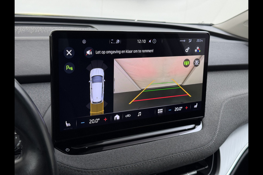 Škoda ENYAQ iV 80 204PK SOH 90% Panoramadak Adap.Cruise Warmtepomp 3-Zone Ecc Stuur+Stoelverwarming Camera Assistentie Pakket Plus Comfort Plus Lmv 20" Apple Carplay Android Auto Draadloze telefoonlader Elek.Achterklep Privacy Glas Dealeronderhouden 1e Eigenaar