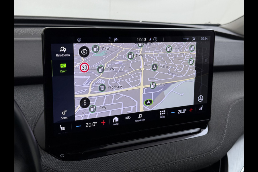 Škoda ENYAQ iV 80 204PK SOH 90% Panoramadak Adap.Cruise Warmtepomp 3-Zone Ecc Stuur+Stoelverwarming Camera Assistentie Pakket Plus Comfort Plus Lmv 20" Apple Carplay Android Auto Draadloze telefoonlader Elek.Achterklep Privacy Glas Dealeronderhouden 1e Eigenaar
