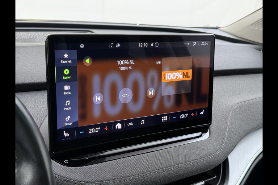 Škoda ENYAQ iV 80 204PK SOH 90% Panoramadak Adap.Cruise Warmtepomp 3-Zone Ecc Stuur+Stoelverwarming Camera Assistentie Pakket Plus Comfort Plus Lmv 20" Apple Carplay Android Auto Draadloze telefoonlader Elek.Achterklep Privacy Glas Dealeronderhouden 1e Eigenaar