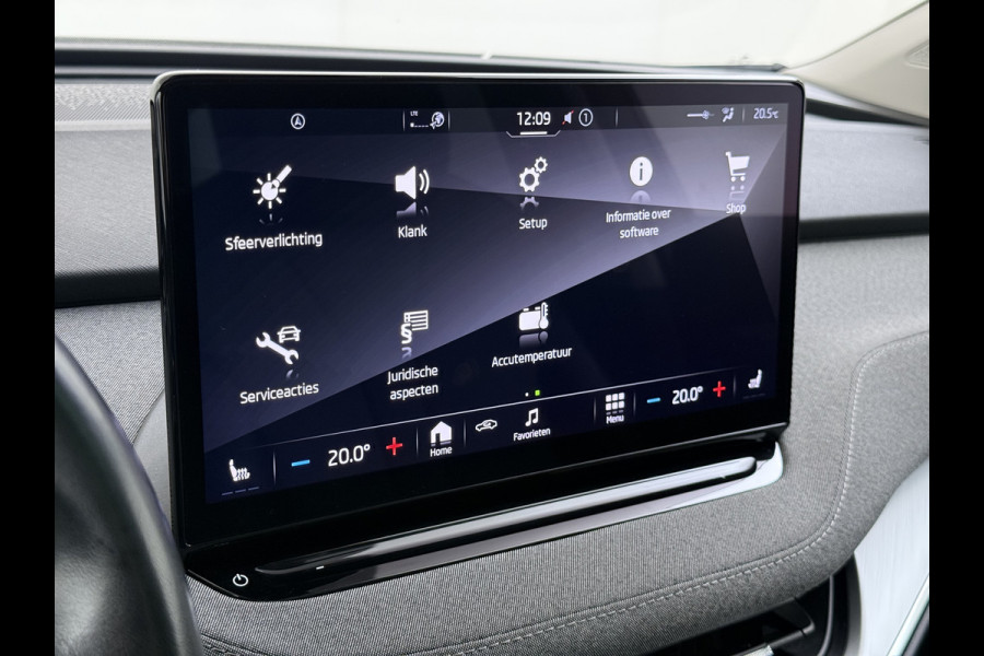 Škoda ENYAQ iV 80 204PK SOH 90% Panoramadak Adap.Cruise Warmtepomp 3-Zone Ecc Stuur+Stoelverwarming Camera Assistentie Pakket Plus Comfort Plus Lmv 20" Apple Carplay Android Auto Draadloze telefoonlader Elek.Achterklep Privacy Glas Dealeronderhouden 1e Eigenaar