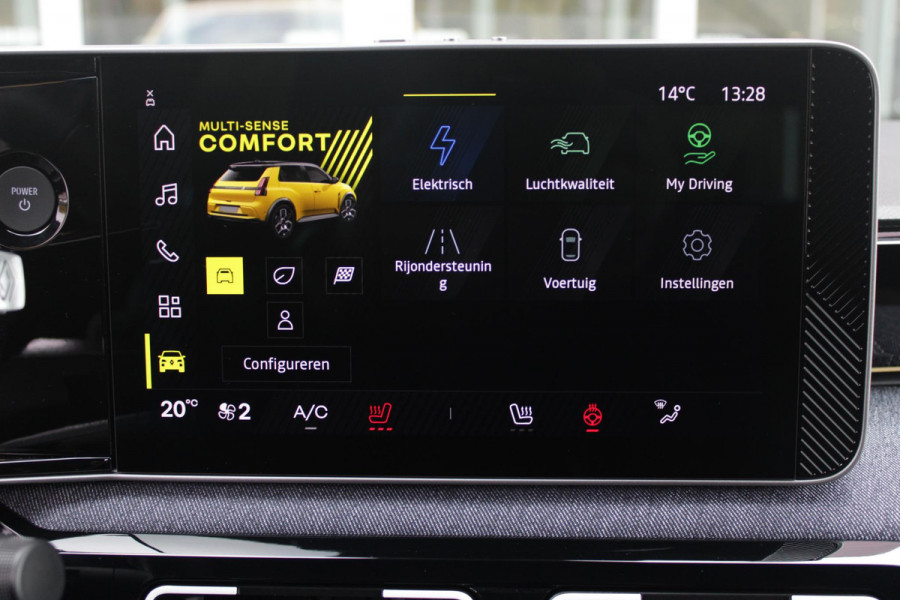 Renault 5 COMFORT RANGE TECHNO 150PK 52 kWh *NIEUWE AUTO!* | PACK WINTER TECHNO: (ELEKTRISCH VERWARMBARE VOORSTOELEN, ELEKTRISCH VERWARMBAAR STUURWIEL, BESTUUDERSSTOEL MET ELEKTRSCH VERSTELBARE LENDESTEUN, IN HOOGTE VERSTELBARE PASSAGIERSSTOEL) | LICHTMETALEN VELGEN 18" | ADAPTIVE CRUISE CONTROL | FULL LED KOPLAMPEN MET FRANSE VLAG | ELEKTRTISCH INKLABARE EN VERWARMBARE BUITENSPIEGELS | ACHTERUITRIJ CAMERA | SFEER VERLICHTING | GOOGLE MAPS NAVIGATIE | DRAADLOZE TELEFOONLADER | PRIVACY GLASS | 100KW SNELLAAD FUNCTIE | DRAADLOZE APPLE CARPLAY/ANDROID AUTO | DAB+ RADIO | SFEER VERL