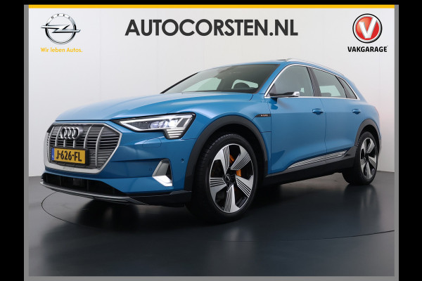 Audi e-tron 55 Quattro Advanced Pro Line Plus Edition One 95kWh SOH 91% 408PK Virtual Mirrors Bang&Olufsen® Trekhaak Panoramadak Leder+Geven Apple Carplay Android Auto Tour pakket DAB Elek.Achterklep Akoestisch zijruiten Matrix-Led Lmv 20" Luchtvering 1.800KG Trekgewicht
