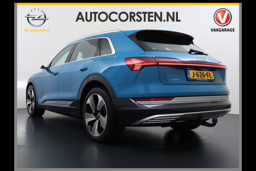 Audi e-tron 55 Quattro Advanced Pro Line Plus Edition One 95kWh SOH 91% 408PK Virtual Mirrors Bang&Olufsen® Trekhaak Panoramadak Leder+Geven Apple Carplay Android Auto Tour pakket DAB Elek.Achterklep Akoestisch zijruiten Matrix-Led Lmv 20" Luchtvering 1.800KG Trekgewicht