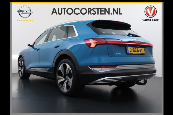 Audi e-tron 55 Quattro Advanced Pro Line Plus Edition One 95kWh SOH 91% 408PK Virtual Mirrors Bang&Olufsen® Trekhaak Panoramadak Leder+Geven Apple Carplay Android Auto Tour pakket DAB Elek.Achterklep Akoestisch zijruiten Matrix-Led Lmv 20" Luchtvering 1.800KG Trekgewicht