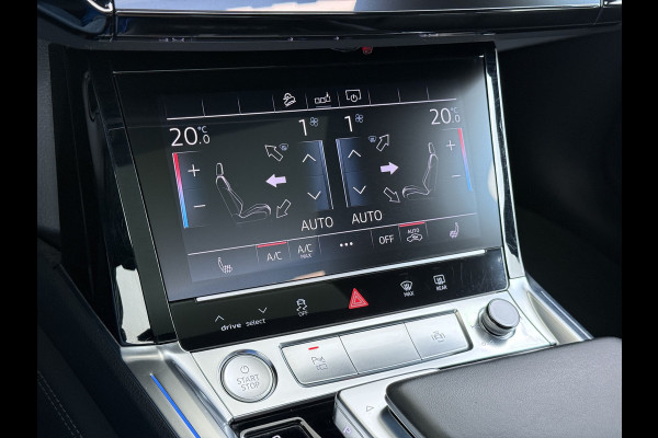 Audi e-tron 55 Quattro Advanced Pro Line Plus Edition One 95kWh SOH 91% 408PK Virtual Mirrors Bang&Olufsen® Trekhaak Panoramadak Leder+Geven Apple Carplay Android Auto Tour pakket DAB Elek.Achterklep Akoestisch zijruiten Matrix-Led Lmv 20" Luchtvering 1.800KG Trekgewicht