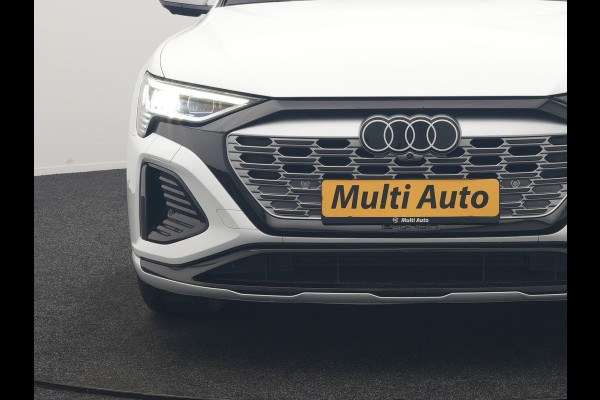 Audi Q8 e-tron 55 quattro S Line 114 kWh Dealer O.H | Trekhaak Afn. | Luchtvering | 360 Camera | Head Up | Adaptive Cruise | Matrix LED | Alcantara Sportstoelen Verwarmd | Apple Carplay | Keyless | Blis | Navigatie | Virtual | DAB | 20"L.M |