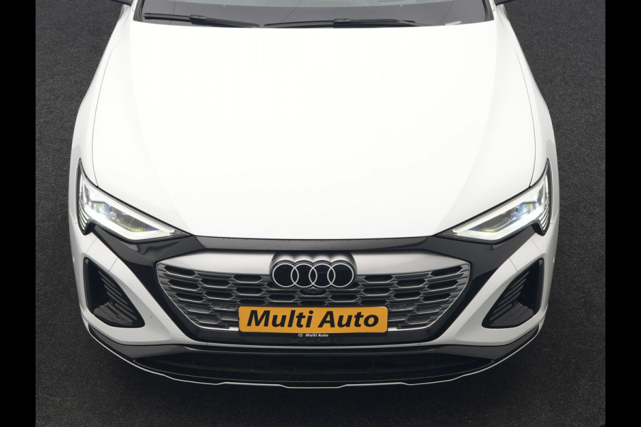 Audi Q8 e-tron 55 quattro S Line 114 kWh Dealer O.H | Trekhaak Afn. | Luchtvering | 360 Camera | Head Up | Adaptive Cruise | Matrix LED | Alcantara Sportstoelen Verwarmd | Apple Carplay | Keyless | Blis | Navigatie | Virtual | DAB | 20"L.M |