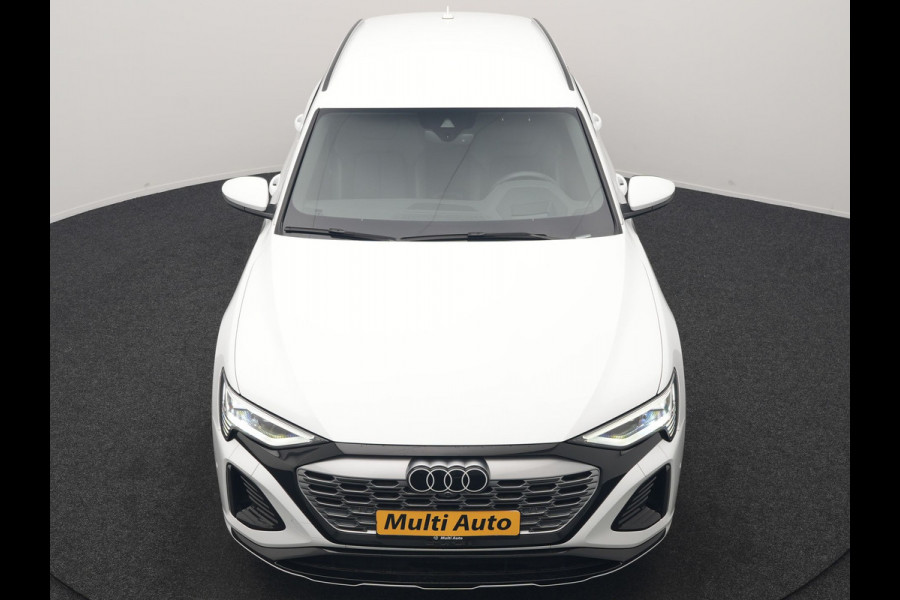 Audi Q8 e-tron 55 quattro S Line 114 kWh Dealer O.H | Trekhaak Afn. | Luchtvering | 360 Camera | Head Up | Adaptive Cruise | Matrix LED | Alcantara Sportstoelen Verwarmd | Apple Carplay | Keyless | Blis | Navigatie | Virtual | DAB | 20"L.M |