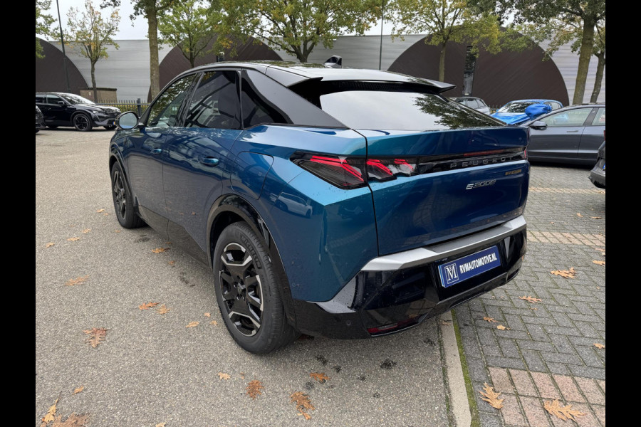 Peugeot E-3008 GT 73 kWh SOH 97%| WARMTEPOMP | 360° CAMERA| | KEYLESS ENTRY | 14.432KM! | DIGI. DASH| DEALER ONDERHOUDEN | CARPLAY/ ANDROID AUTO| EL.KLEP | STOEL + STUUR VERW. | 12 MND BOVAG GARANTIE