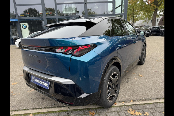 Peugeot E-3008 GT 73 kWh SOH 97%| WARMTEPOMP | 360° CAMERA| | KEYLESS ENTRY | 14.432KM! | DIGI. DASH| DEALER ONDERHOUDEN | CARPLAY/ ANDROID AUTO| EL.KLEP | STOEL + STUUR VERW. | 12 MND BOVAG GARANTIE