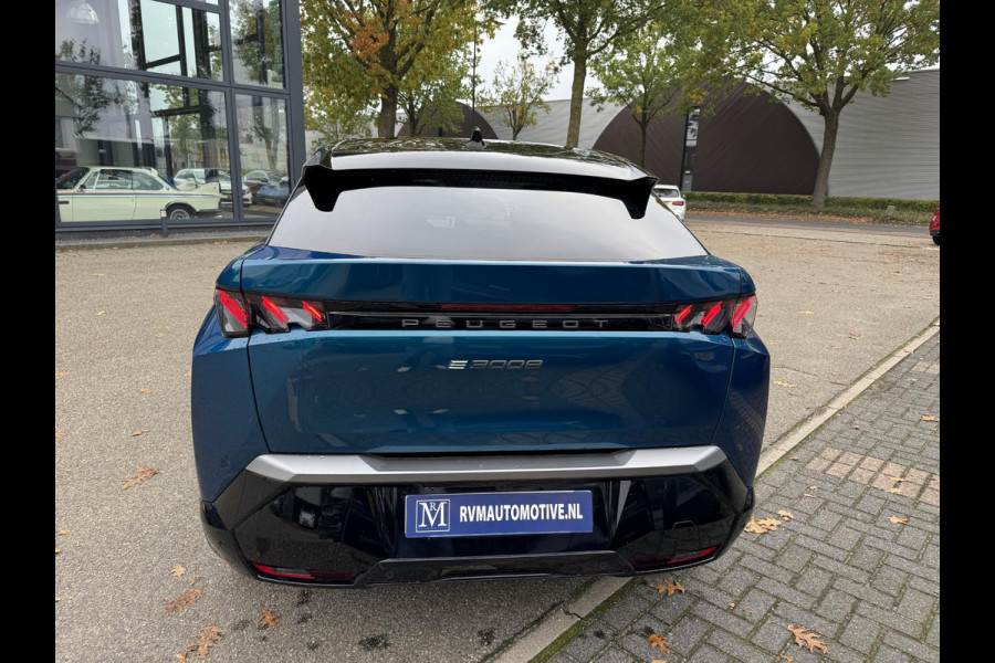 Peugeot E-3008 GT 73 kWh SOH 97%| WARMTEPOMP | 360° CAMERA| | KEYLESS ENTRY | 14.432KM! | DIGI. DASH| DEALER ONDERHOUDEN | CARPLAY/ ANDROID AUTO| EL.KLEP | STOEL + STUUR VERW. | 12 MND BOVAG GARANTIE