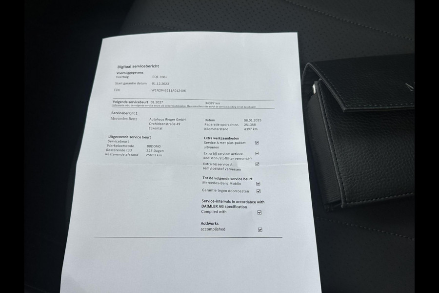 Mercedes-Benz EQE 350+ 15.000 KM! | 360 CAMERA | PANO DAK | LEDER | EL. STOELEN MET GEHEUGEN | DIGIT. DASHB | SFEER VERL. | CARPLAY | DEALER ONDERH. | DODE HOEK |