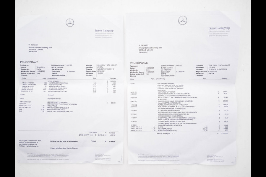 Mercedes-Benz Glb 180 d Premium Plus (INCL. BTW) Aut. *TOWBAR | LEATHER-MICROFIBRE | FULL-LED | AMBIENTLIGHT | WIDE-COCKPIT | HEATED-SPORTSEATS | KEYLESS | NAVI-FULLMAP | ECC | SHIFTPADDLES | PDC | CRUISE | 190''ALU*