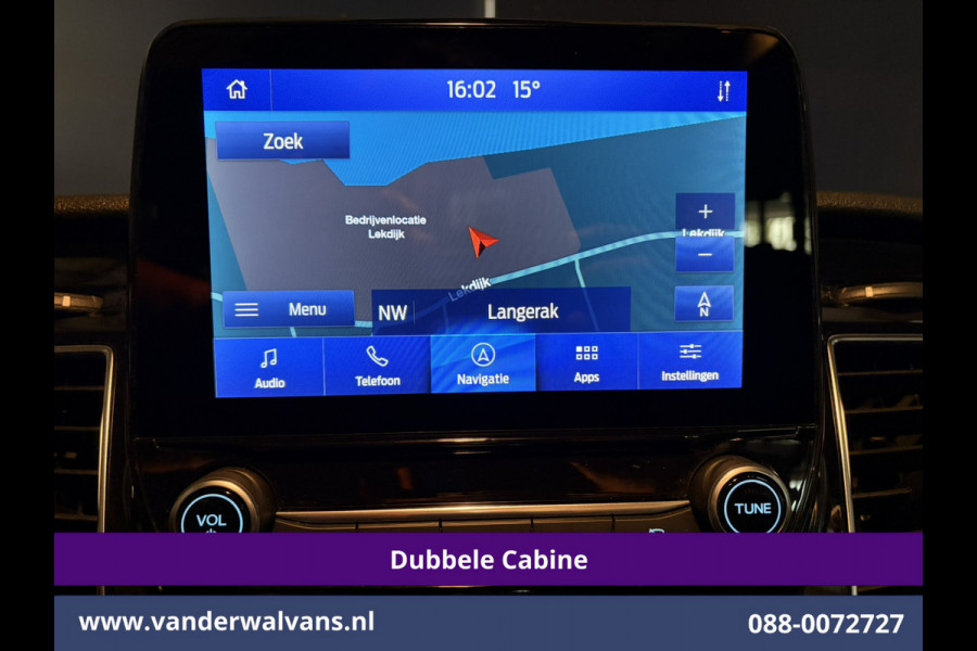Ford Transit 2.0 TDCI 185pk L3H2 Dubbele Cabine Euro6 Airco | 5-Zits | Camera | Navigatie | Apple Carplay | LED | Xenon Android Auto, Trekhaak, Cruisecontrol, Stoelverwarming, Verwarmde Voorruit, Parkeersensoren