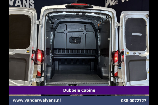 Ford Transit 2.0 TDCI 185pk L3H2 Dubbele Cabine Euro6 Airco | 5-Zits | Camera | Navigatie | Apple Carplay | LED | Xenon Android Auto, Trekhaak, Cruisecontrol, Stoelverwarming, Verwarmde Voorruit, Parkeersensoren
