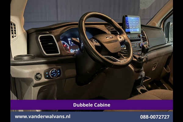 Ford Transit 2.0 TDCI 131pk L3H2 Dubbele Cabine Euro6 Airco | Xenon | 5-Zits | Navigatie | LED | Apple Carplay Cruisecontrol, Android Auto, Parkeersensoren, LM Velgen