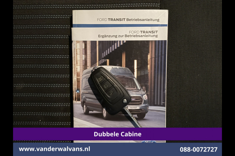 Ford Transit 2.0 TDCI 131pk L3H2 Dubbele Cabine Euro6 Airco | Xenon | 5-Zits | Navigatie | LED | Apple Carplay Cruisecontrol, Android Auto, Parkeersensoren, LM Velgen