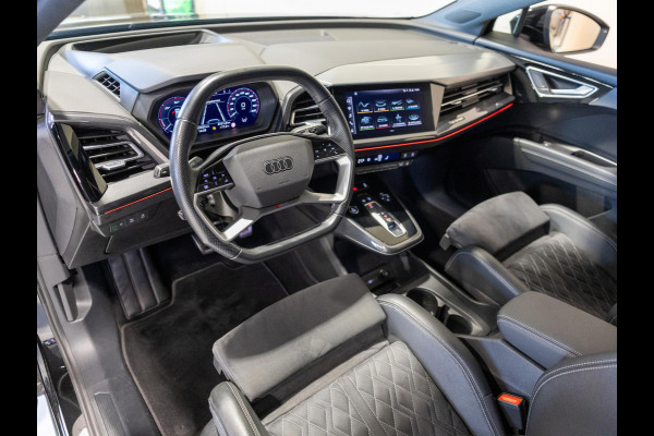 Audi Q4 e-tron 40 S-Line Competition 77 kWh SOH 93% / 204pk / Achteruitrij camera / Ruitjesbekleding / Head-up display /