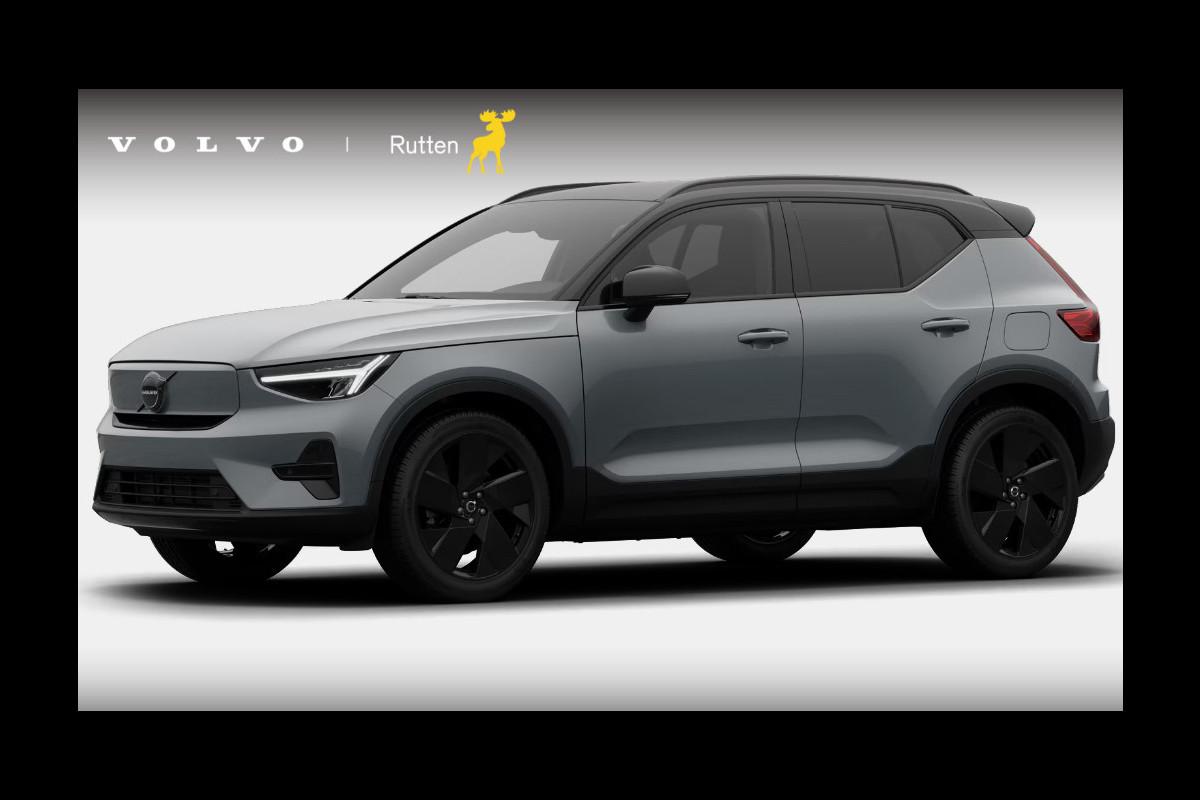 Volvo EX40 Single Motor Extended Range Plus Black Ed. 82 kWh Harman Kardon audio/ Adaptive cruise control/ Pilot assist/ Google Services/ Elektrisch verstelbare stoelen met geheugen/ Stuurverwarming/ Stoelverwarming voor en achter/ 20" Lichtmetalen velgen