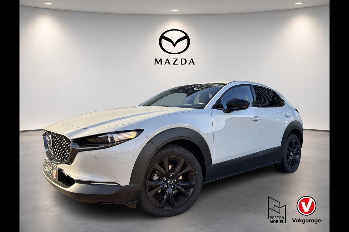 Mazda CX-30 2.5 e-SkyActiv-G M Hybrid Nagisa | AUTOMAAT | T/M MEI 2029 FABRIEKSGARANTIE | CAMERA | HALF LEDEREN BEKLEDING |
