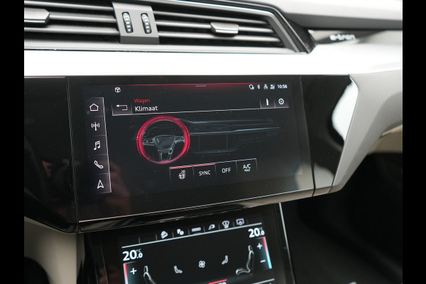 Audi Q8 e-tron 55 quattro S Line 114 kWh Dealer O.H | Trekhaak Afn. | Adaptive Cruise | Matrix LED | Head Up | 360 Camera | Lederen Sportstoelen Memory & Ventilatie | Stuur & Stoelverwarming | Navigatie | Virtual | DAB | 21"L.M |