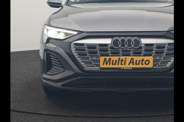 Audi Q8 e-tron 55 quattro S Line 114 kWh Dealer O.H | Trekhaak Afn. | Adaptive Cruise | Matrix LED | Head Up | 360 Camera | Lederen Sportstoelen Memory & Ventilatie | Stuur & Stoelverwarming | Navigatie | Virtual | DAB | 21"L.M |