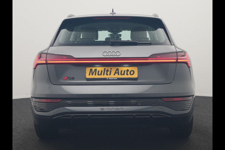 Audi Q8 e-tron 55 quattro S Line 114 kWh Dealer O.H | Trekhaak Afn. | Adaptive Cruise | Matrix LED | Head Up | 360 Camera | Lederen Sportstoelen Memory & Ventilatie | Stuur & Stoelverwarming | Navigatie | Virtual | DAB | 21"L.M |