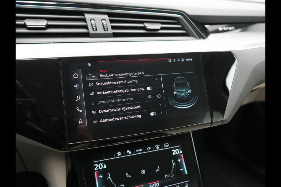 Audi Q8 e-tron 55 quattro S Line 114 kWh Dealer O.H | Trekhaak Afn. | Adaptive Cruise | Matrix LED | Head Up | 360 Camera | Lederen Sportstoelen Memory & Ventilatie | Stuur & Stoelverwarming | Navigatie | Virtual | DAB | 21"L.M |