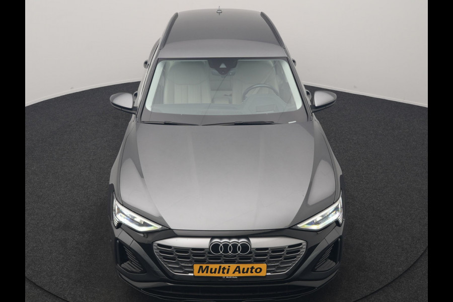 Audi Q8 e-tron 55 quattro S Line 114 kWh Dealer O.H | Trekhaak Afn. | Adaptive Cruise | Matrix LED | Head Up | 360 Camera | Lederen Sportstoelen Memory & Ventilatie | Stuur & Stoelverwarming | Navigatie | Virtual | DAB | 21"L.M |