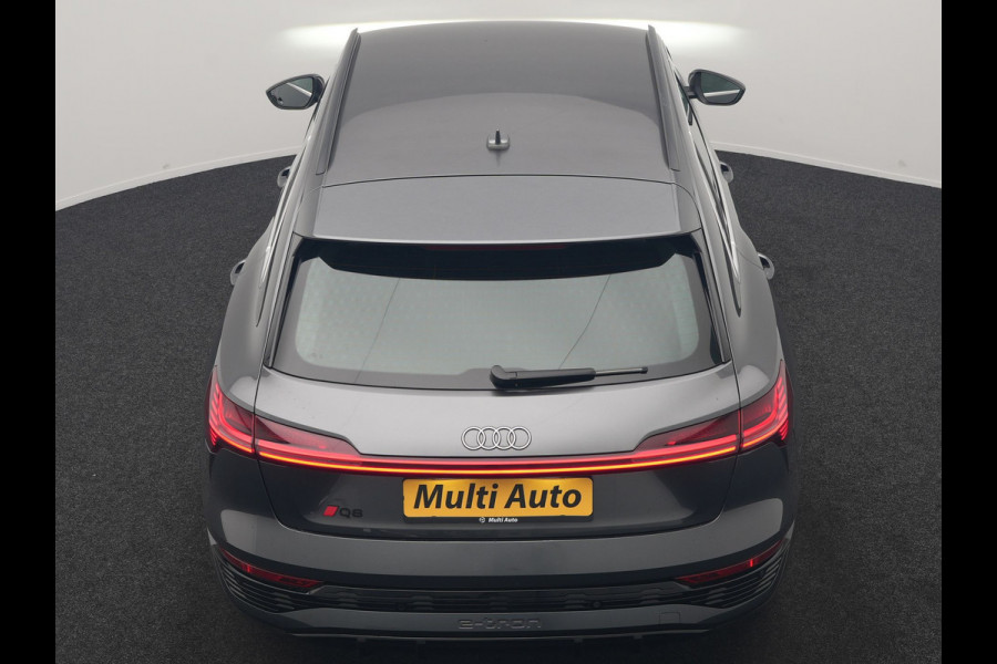 Audi Q8 e-tron 55 quattro S Line 114 kWh Dealer O.H | Trekhaak Afn. | Adaptive Cruise | Matrix LED | Head Up | 360 Camera | Lederen Sportstoelen Memory & Ventilatie | Stuur & Stoelverwarming | Navigatie | Virtual | DAB | 21"L.M |