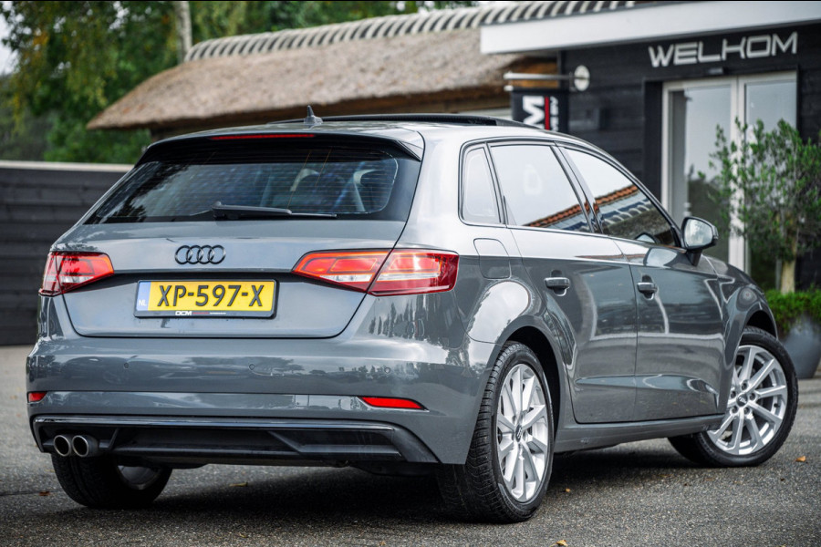 Audi A3 Sportback 35 TFSI Design Pro Line Automaat I Panoramadak I Leder I Adaptieve Cruise I Nanogrijs Metallic I 17 Inch I NAP