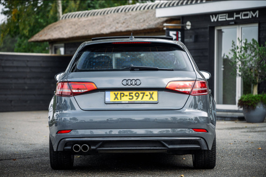 Audi A3 Sportback 35 TFSI Design Pro Line Automaat I Panoramadak I Leder I Adaptieve Cruise I Nanogrijs Metallic I 17 Inch I NAP