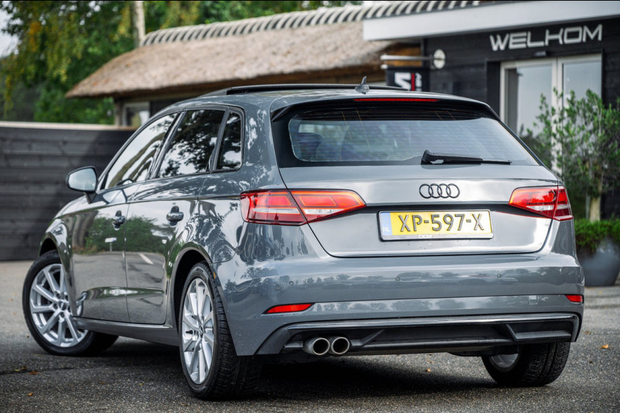 Audi A3 Sportback 35 TFSI Design Pro Line Automaat I Panoramadak I Leder I Adaptieve Cruise I Nanogrijs Metallic I 17 Inch I NAP