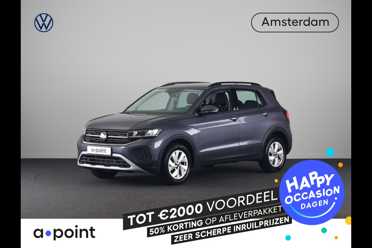 Volkswagen T-Cross 1.0 TSI Life GOAL 116 pk Automaat (DSG) | Verlengde garantie | Navigatie via App | Autom. airco | Parkeersensoren | Adaptieve cruise control | Stoelverwarming |