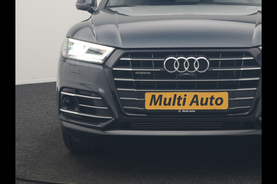 Audi Q5 55 TFSI e Quattro 2x S Line PHEV 367pk Dealer O.H. | SOH 84,8% | Trekhaak Af Fabriek | Luchtvering | Adaptive Cruise | 360 Camera | Head Up | Matrix LED | Alcantara Sportstoelen Memory & Verwarmd | Stuur Verwarmd | Keyless | BLIS | Apple Carp Plug In Hybrid |