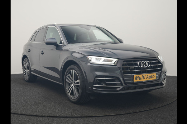 Audi Q5 55 TFSI e Quattro 2x S Line PHEV 367pk Dealer O.H. | SOH 84,8% | Trekhaak Af Fabriek | Luchtvering | Adaptive Cruise | 360 Camera | Head Up | Matrix LED | Alcantara Sportstoelen Memory & Verwarmd | Stuur Verwarmd | Keyless | BLIS | Apple Carp Plug In Hybrid |