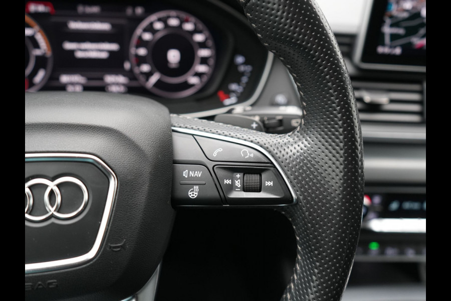 Audi Q5 55 TFSI e Quattro 2x S Line PHEV 367pk Dealer O.H. | SOH 84,8% | Trekhaak Af Fabriek | Luchtvering | Adaptive Cruise | 360 Camera | Head Up | Matrix LED | Alcantara Sportstoelen Memory & Verwarmd | Stuur Verwarmd | Keyless | BLIS | Apple Carp Plug In Hybrid |