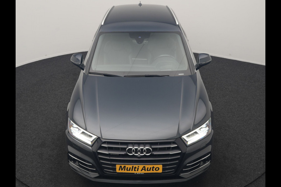Audi Q5 55 TFSI e Quattro 2x S Line PHEV 367pk Dealer O.H. | SOH 84,8% | Trekhaak Af Fabriek | Luchtvering | Adaptive Cruise | 360 Camera | Head Up | Matrix LED | Alcantara Sportstoelen Memory & Verwarmd | Stuur Verwarmd | Keyless | BLIS | Apple Carp Plug In Hybrid |