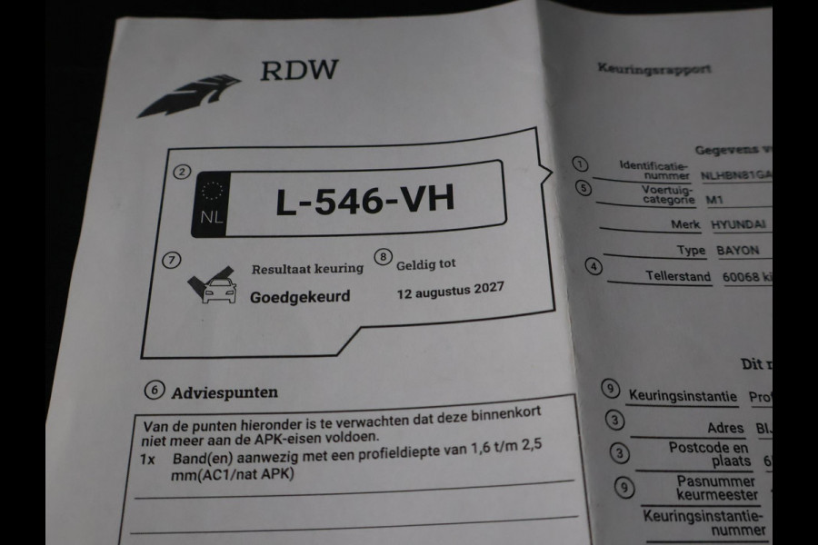 Hyundai Bayon 1.0 T-GDI COMFORT + APPLE CARPLAY | CAMERA | VIRTUAL COCKPIT | ANDROID AUTO