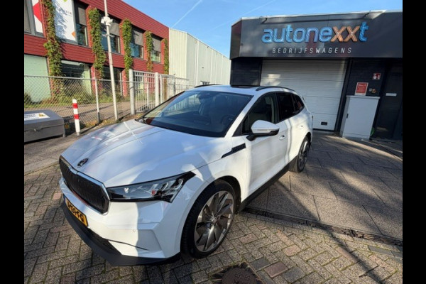 Škoda ENYAQ iV 60 Sportline INCL 12 MAANDEN UITGEBREIDE GARANTIE AIRCO I NAV I PDC I CAMERA I SOH 91.5% I SCHUIF/KANTELDAK I 21INCH VELGEN I 1e EIGENAAR I COMPLETE ONDERHOUDSHISTORIE